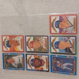 Set of 7 Donruss Diamond Kings trading cards